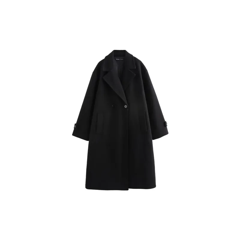 Fashionable Loose Polyester Coat Women-0
