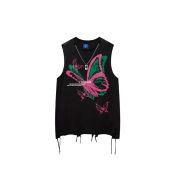 Butterfly Necklace Retro Sleeveless Vest
