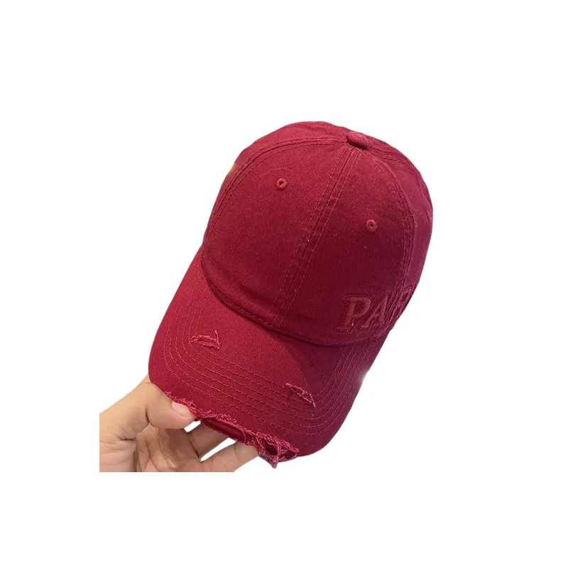 Washed Loose Peaked Cap-4