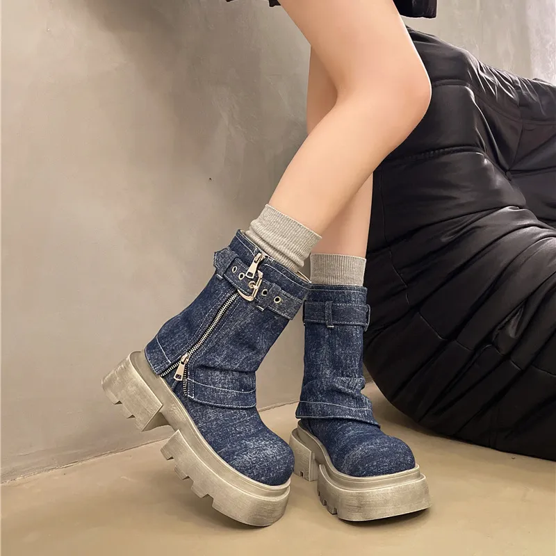 Casual Fashionable Ankle Boots-1
