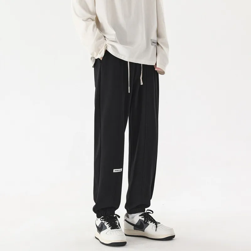 Casual Fashion Blended Synthetic Fabrics Sports Pants-1