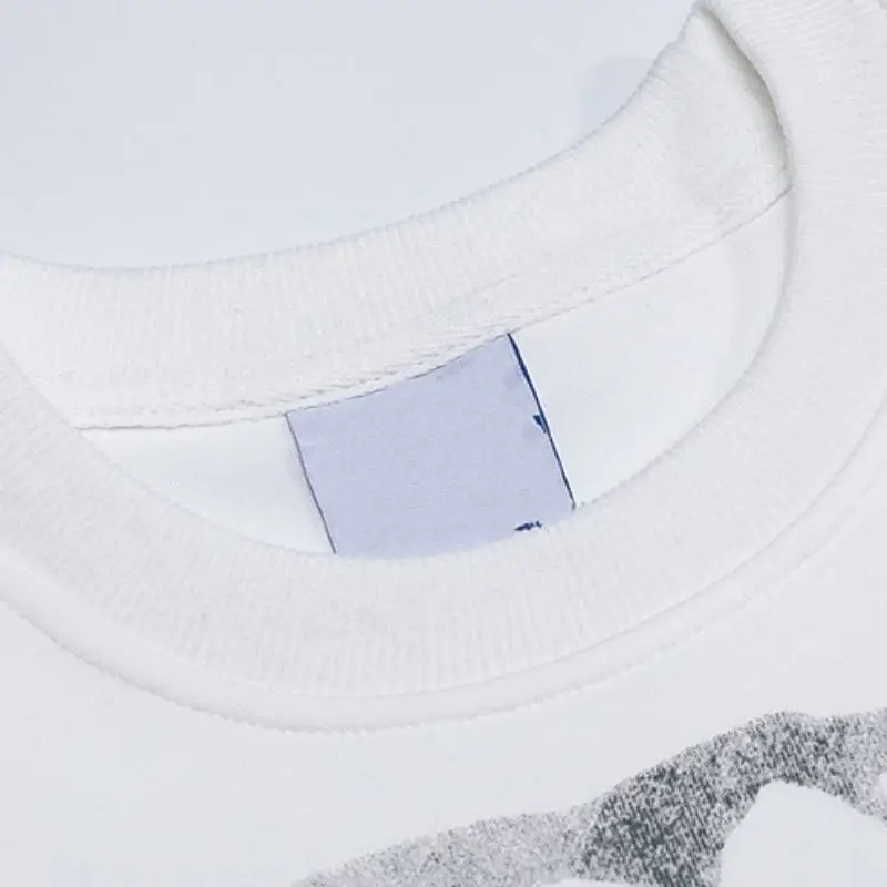 Simple Print Loose Sweatshirt-2