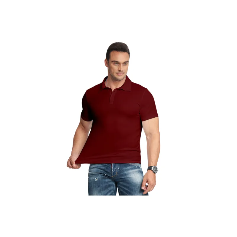 Sporty Plain Nylon Polo Man-0