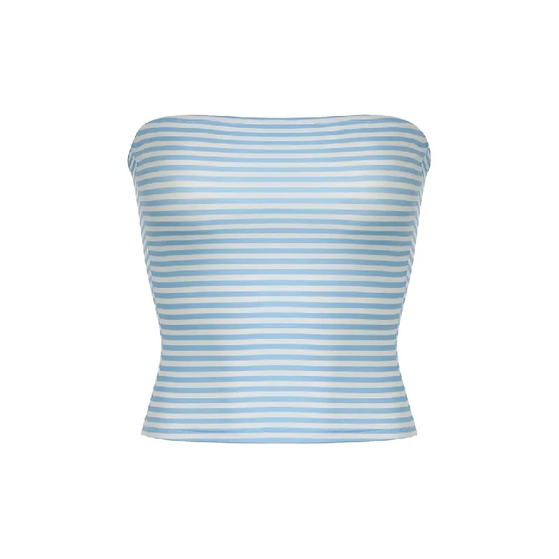 Simple Striped Knitted Fabric Vest Women-0