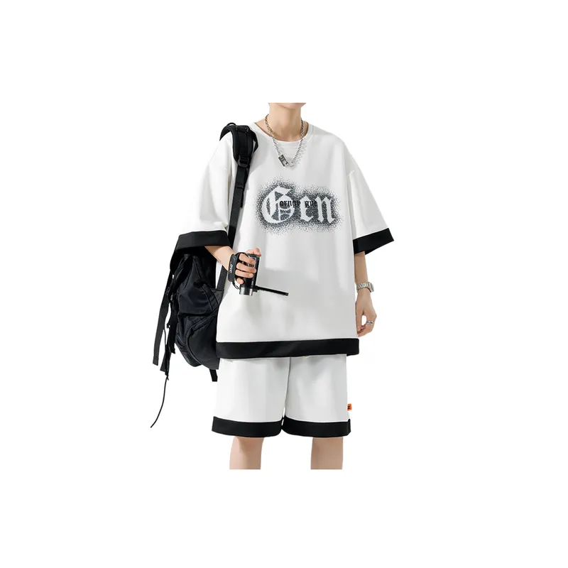 Quick Drying Short Sleeved Retro Suit-6