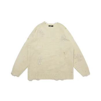 Loose Embroidered Sweater