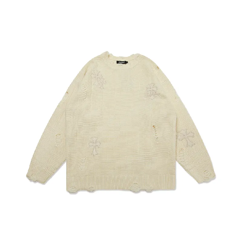 Loose Embroidered Sweater-4
