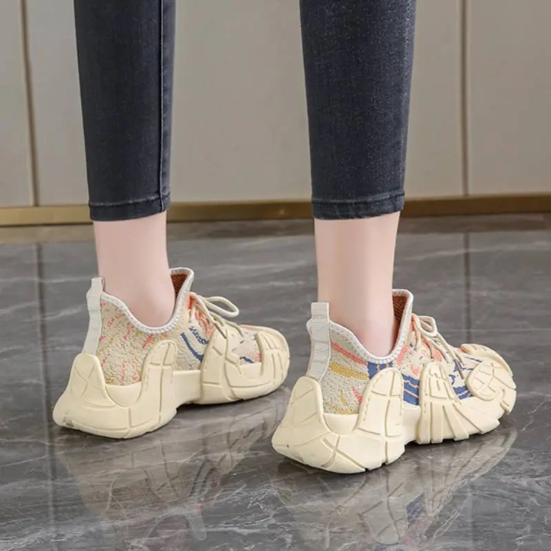 Sporty Breathable Chunky Sneakers-5