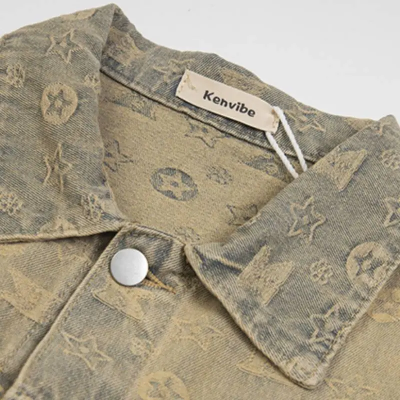 Street Washed Denim Jacket-2