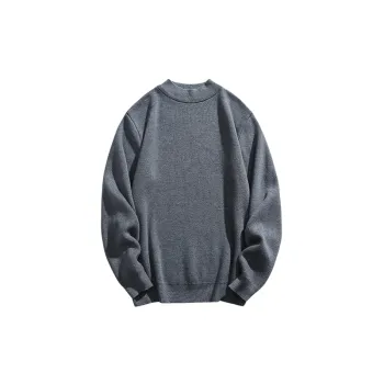 Casual Plain Cotton Blended Fabric Sweater