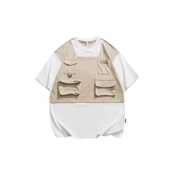 Multi Pocket Loose T Shirt