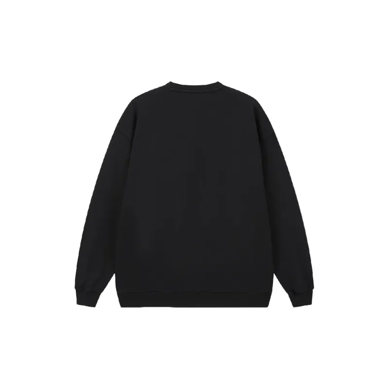 Retro Plain Loose Sweatshirt-1