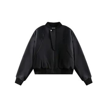 New Season Trendy Motorcycle Style Loose Cotton Coat