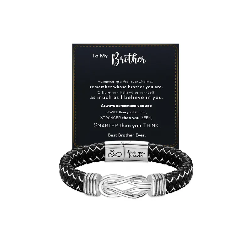 Infinite Love Leather Bracelet-0