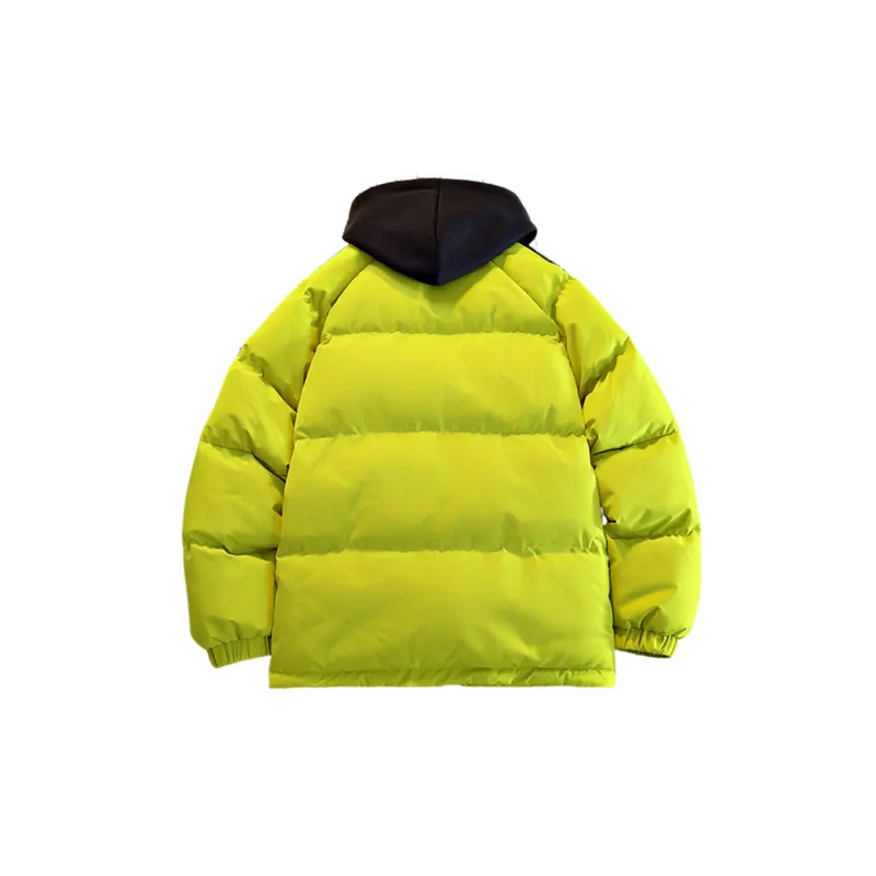 Casual Fake Two Pieced Polyester Quilted Jacket-4