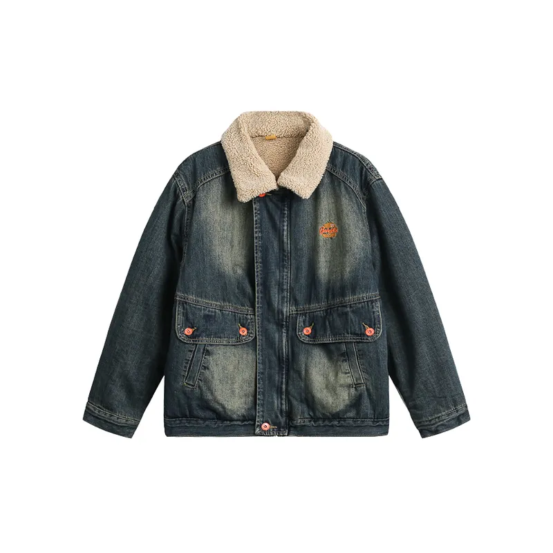 New Lambswool Denim Fashion Coat-4