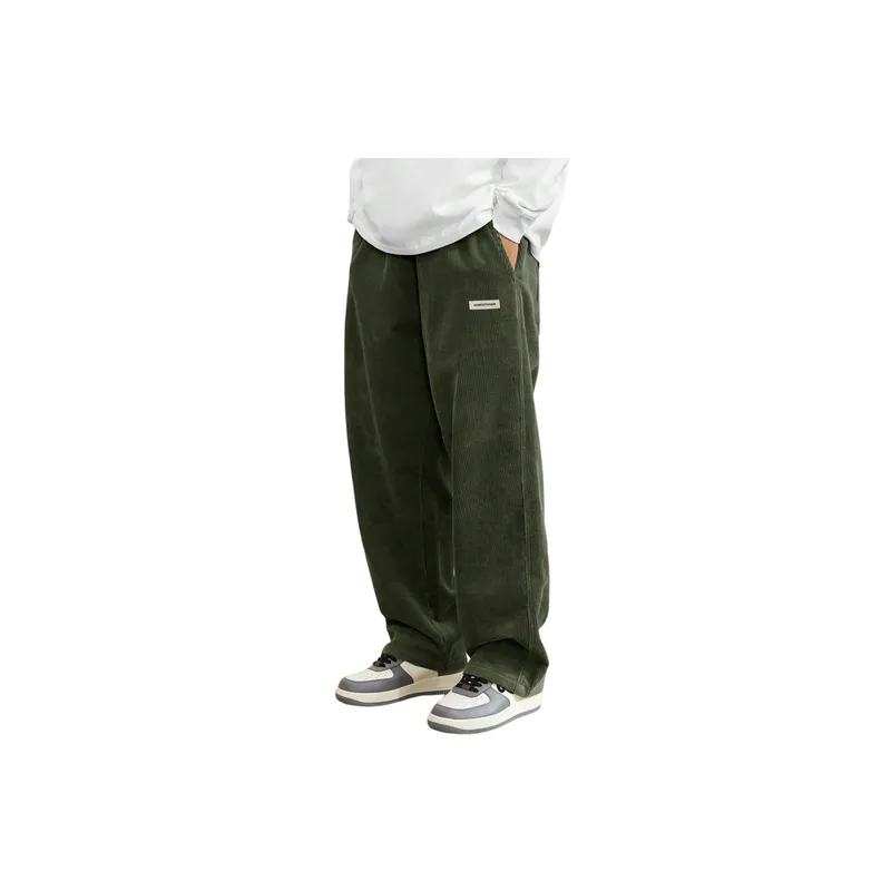 Simple Loose Corduroy Casual Pants-2