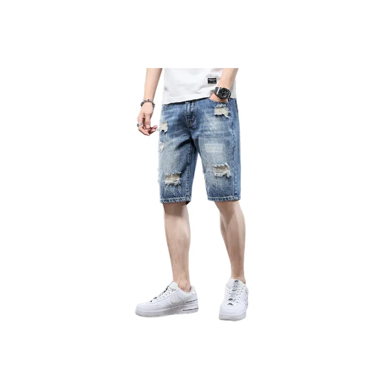 Trendy Casual Denim Short-1