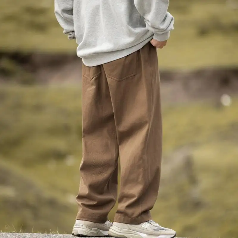 Fashionable Loose 100% Cotton Casual Pants-3