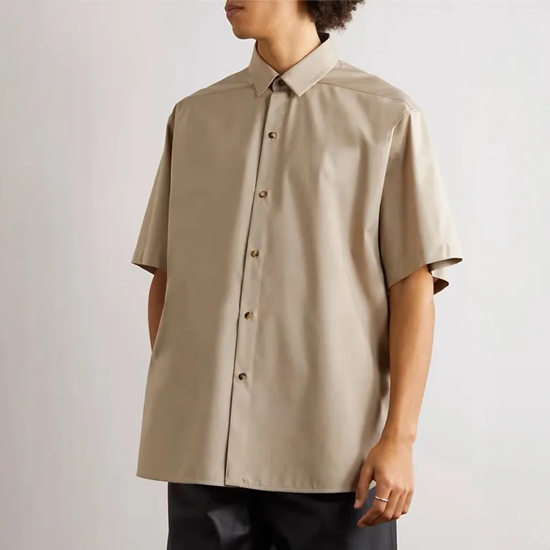 Basics Simple Combed Cotton Shirt Unisex-5