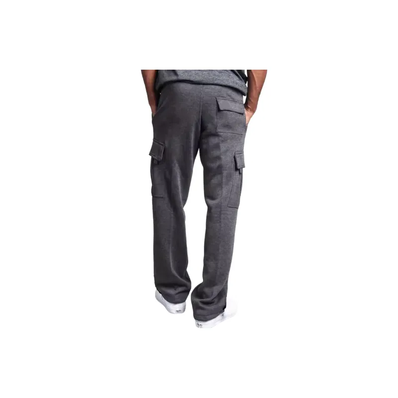 Casual Straight Leg Blended Synthetic Fabrics Casual Pants-1