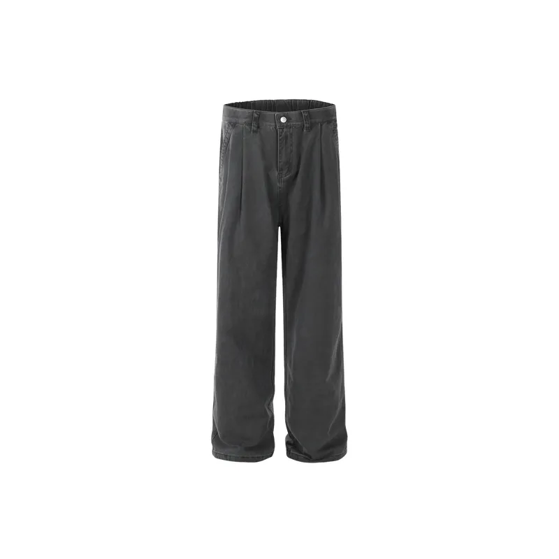 Retro Loose Polyester Cargo Pants-2