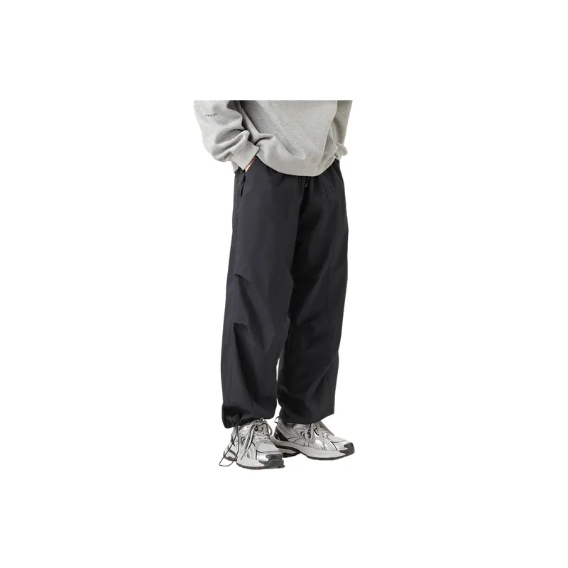 Casual Loose Blended Synthetic Fabrics Cargo Pants-3