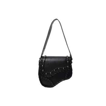 Punk Plain Shoulder Bag