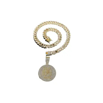 Full Diamond Pendant Necklace