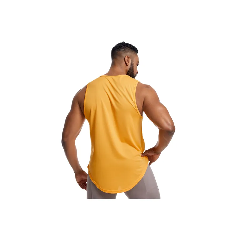 Sporty Simple Blended Synthetic Fabrics Vest-7