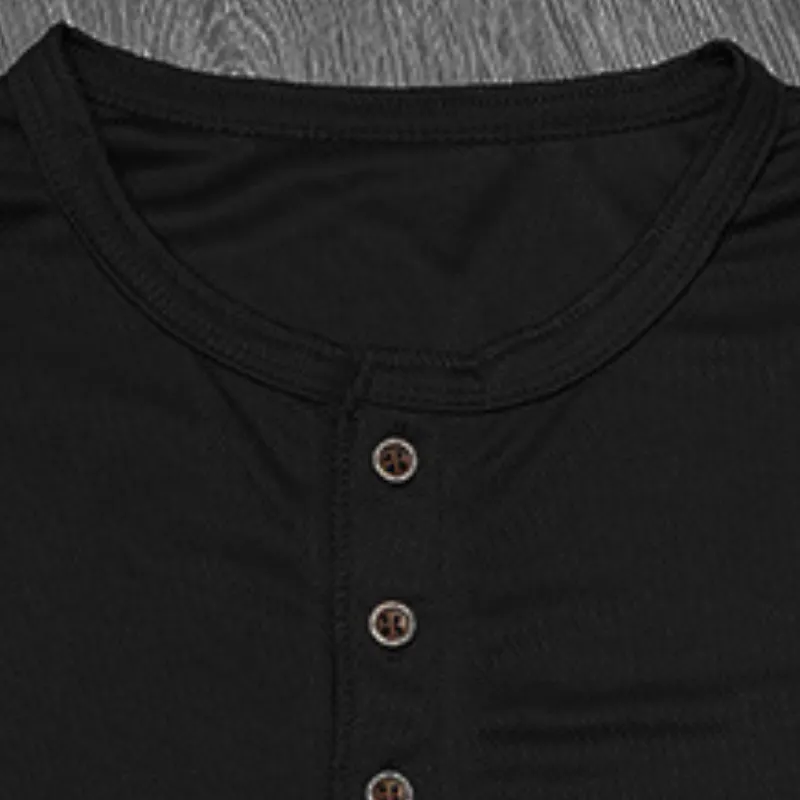 Casual Simple Bird's Eye Fabric T Shirt-10