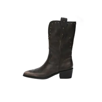 Retro Embroidered Knee High Boots