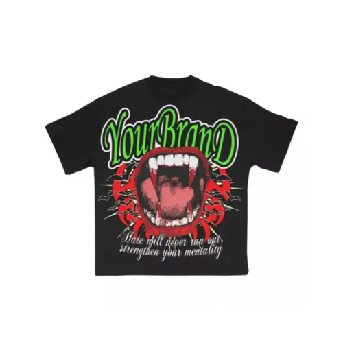 Loose Punk Devil Print T-Shirt