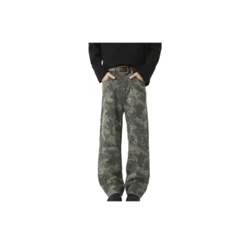 Retro Print Jeans