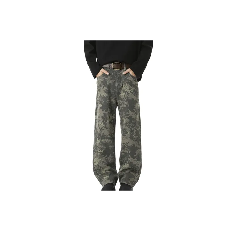 Retro Print Jeans-2