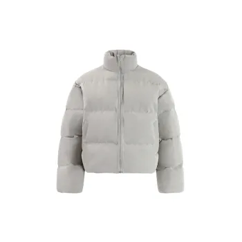Casual Plain Polyester Quilted Jacket