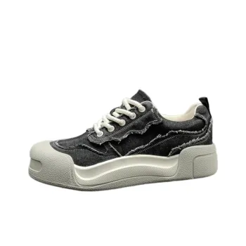Retro Washed Denim Canvas Shoes
