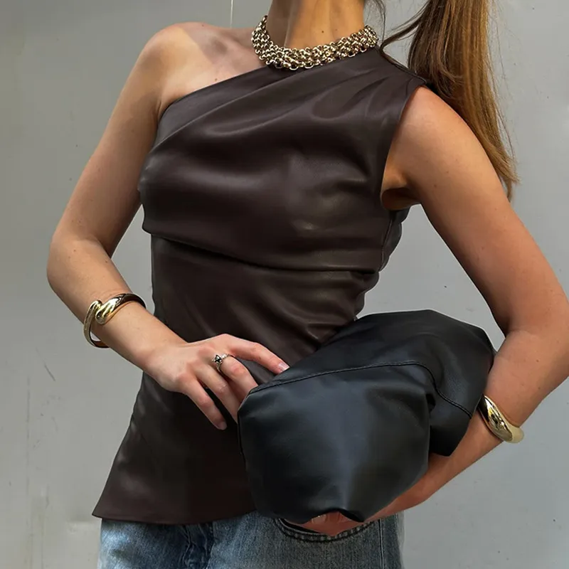 Simple Zipper T shirt Women-4