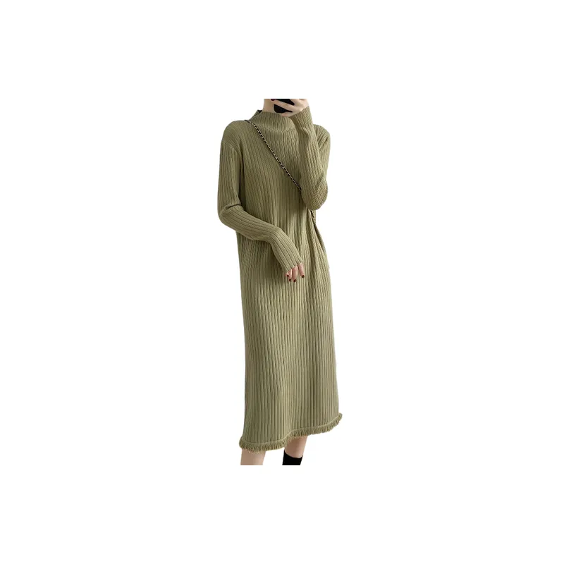 Plain Loose Dress Women-4