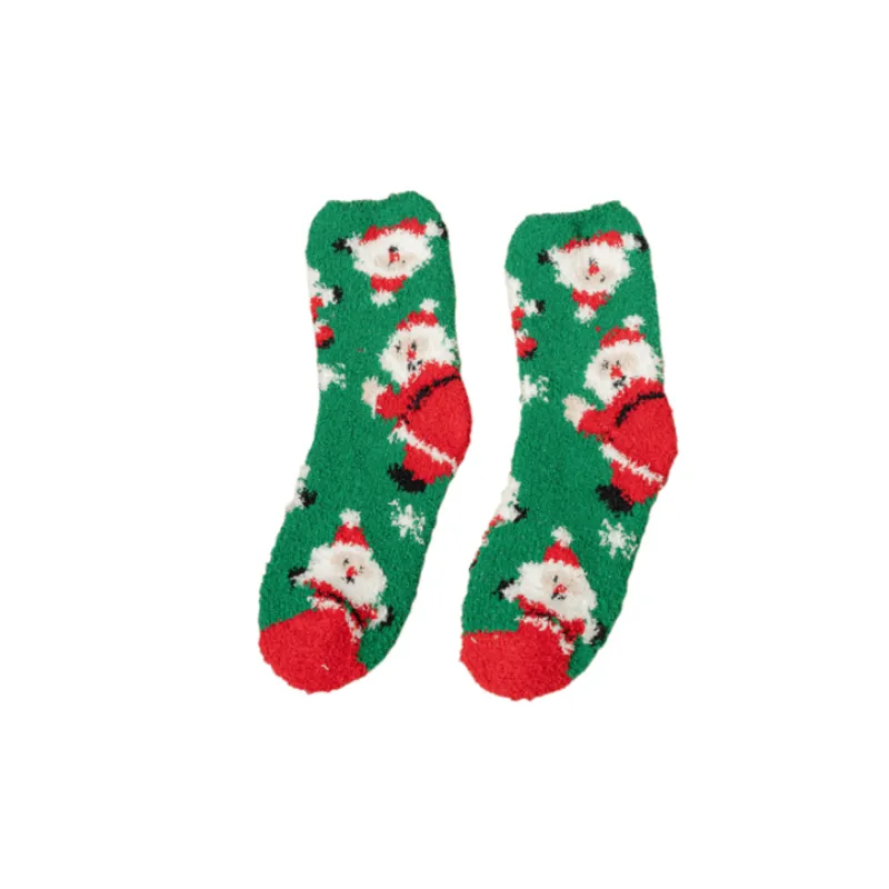 Simple Warm Microfiber Mid Calf Sock-8