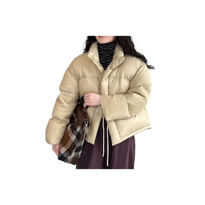Simple Funky White Duck Down Jacket-0