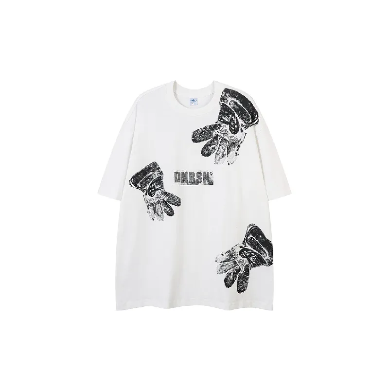 Hip-hop Trendy Combed Cotton T-Shirt-0
