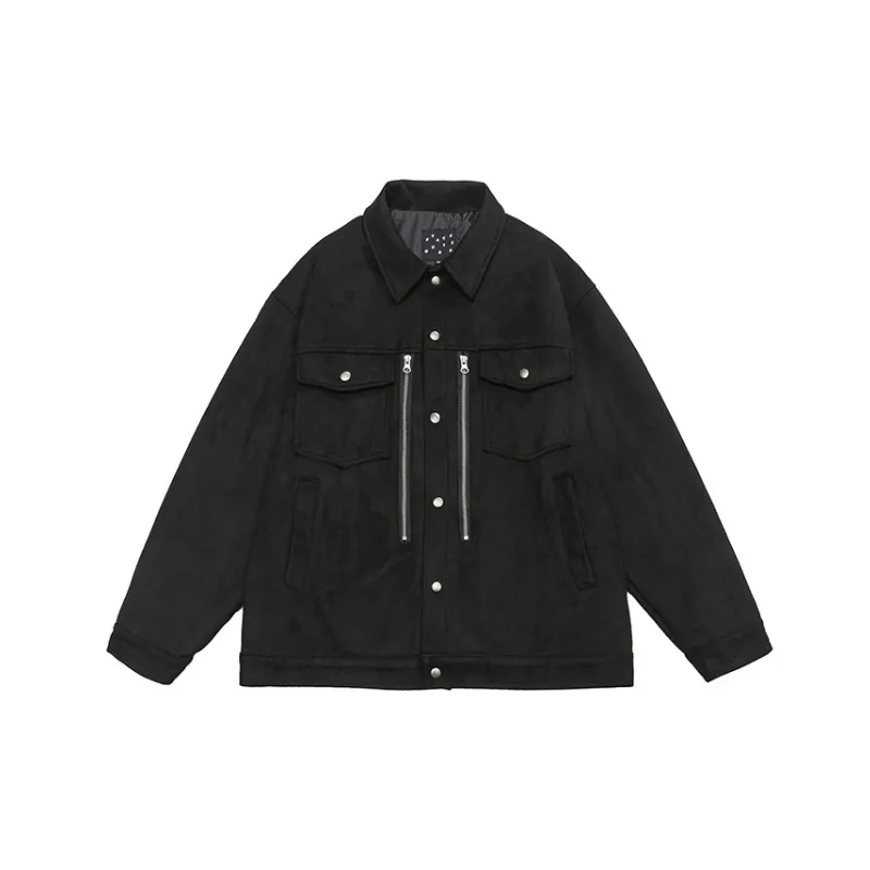 Three dimensional Pocket Decorative Lapel Jacket-0