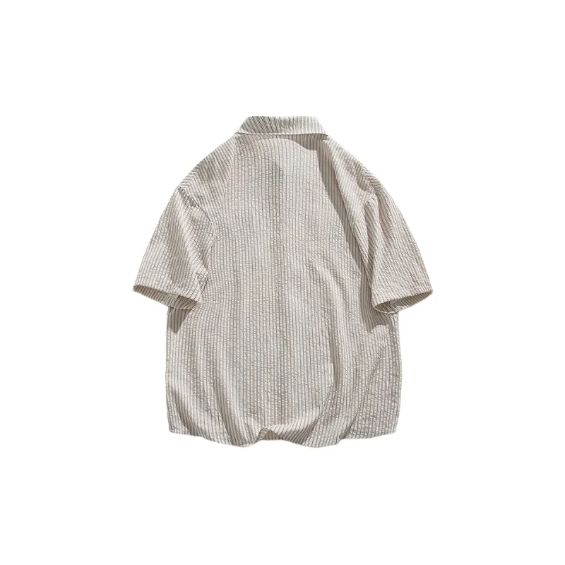 Fashion Casual Cotton Blended Fabric Shirt-8