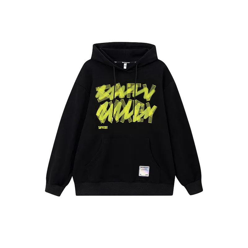 Fashion Brand Design Sense Letter Printing Hooded Sweatshirt-12