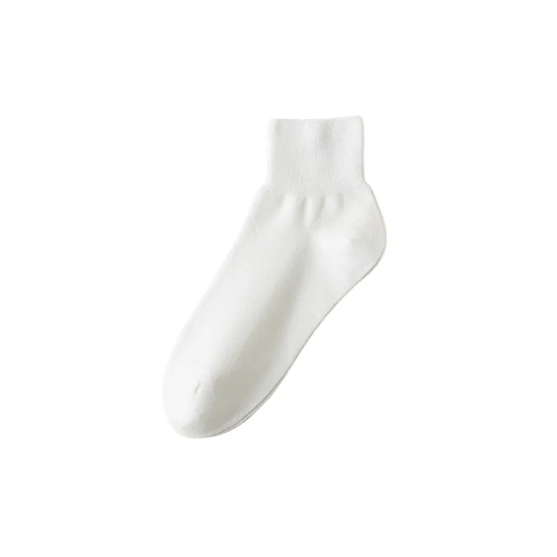 Casual Plain Polyester Mid Calf Sock-3