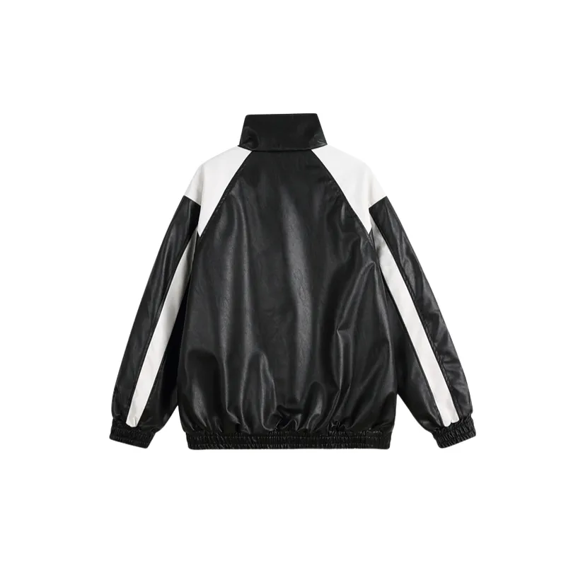 Fashionable Glamorous Leather Jacket-3