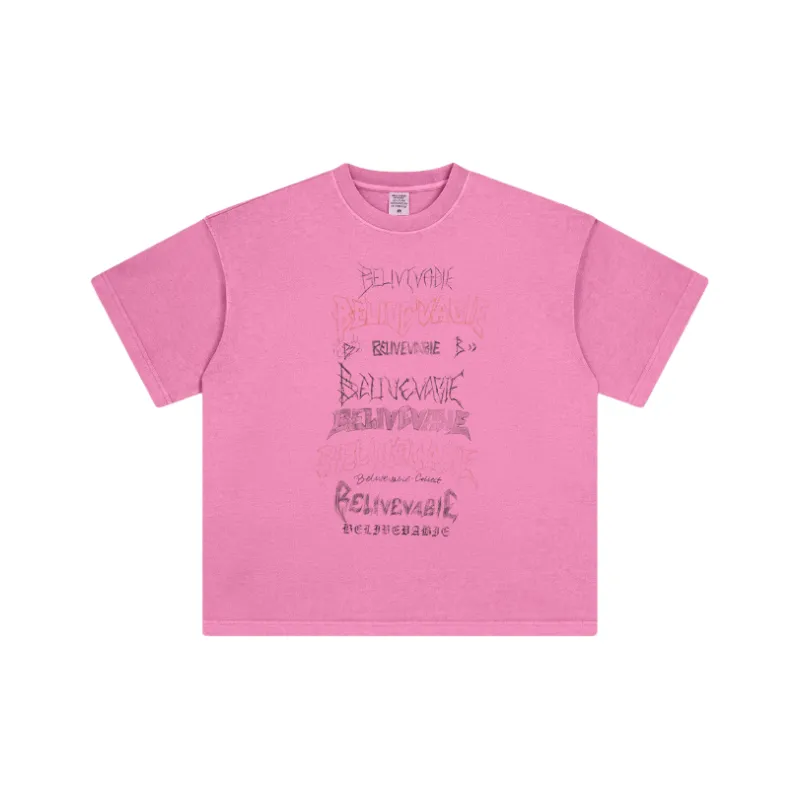 Retro Loose 100% Cotton T Shirt Unisex-3
