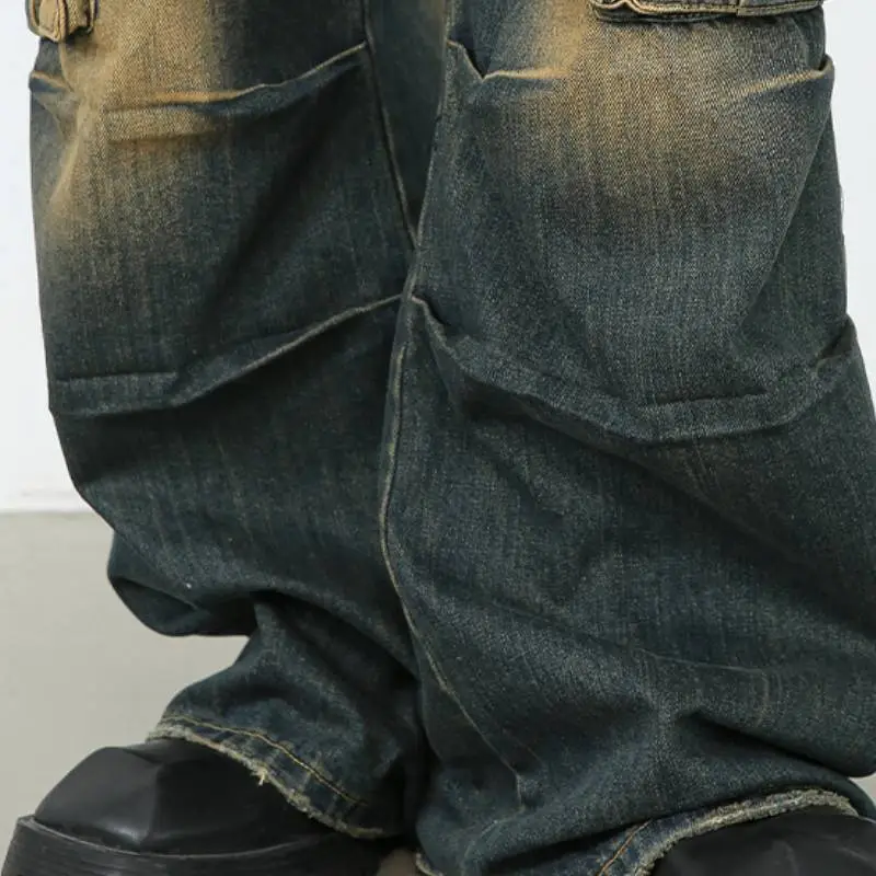 Funky Loose Cotton Cargo Pants-5