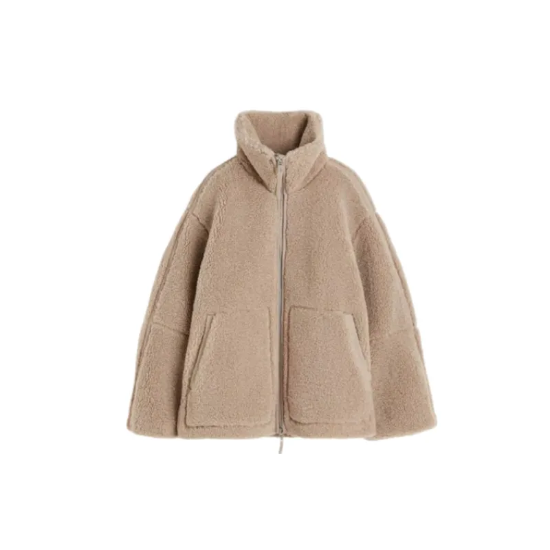 Fashionable Loose Velvet Jacket Women-0